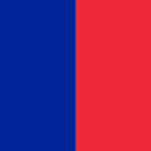 blue and red color icon