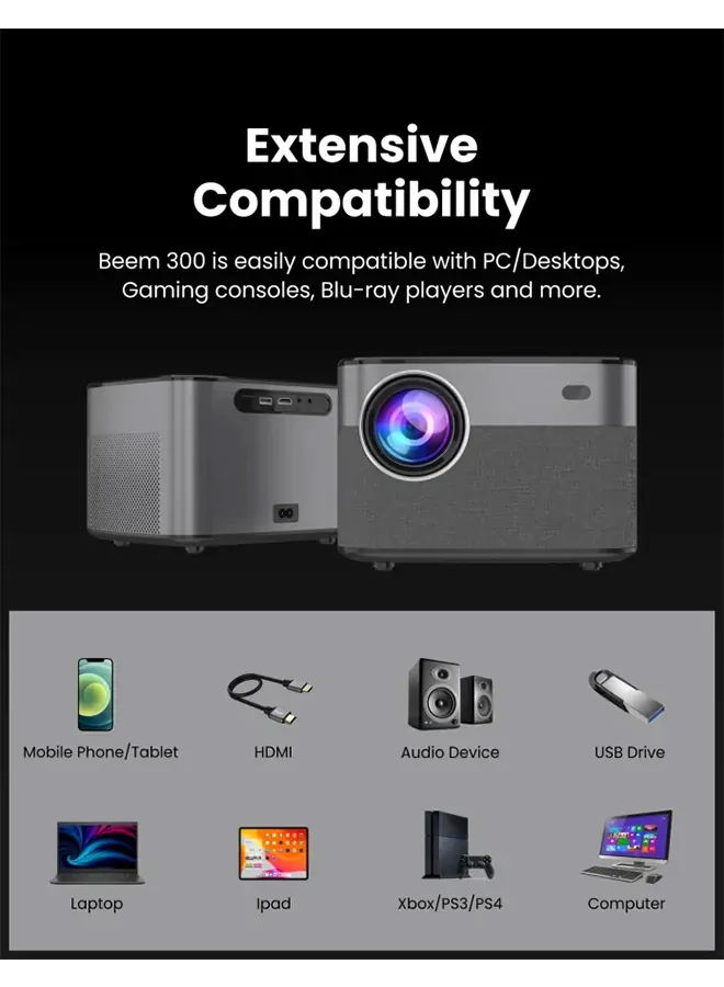 Led Projector Beem 300 Multimedia Buytronics Dubai Uae 