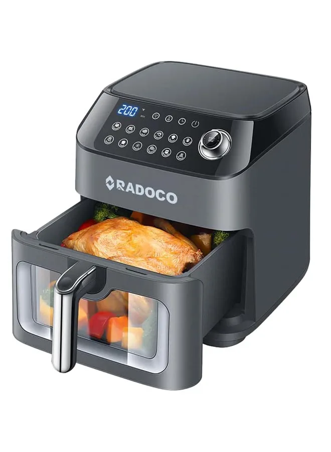 A sleek Radoco Smart Air Fryer Oven, 7.3L capacity, 1800W power