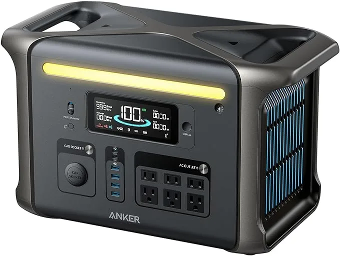 Anker - SOLIX F1500 Portable Power Station - 1800W