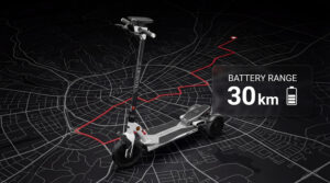 mansory scooter battery range