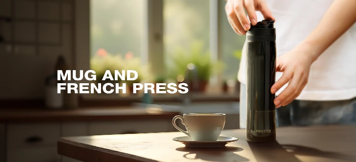 buytronics-LePresso Stainless Steel Portable French Press - Black