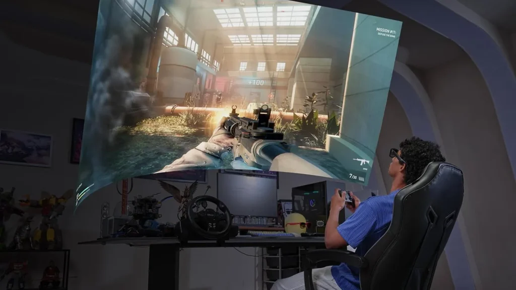 XREAL Air 2 Ultra AR Glasses, Titanium AR Glasses, with 3D Environment Sensors