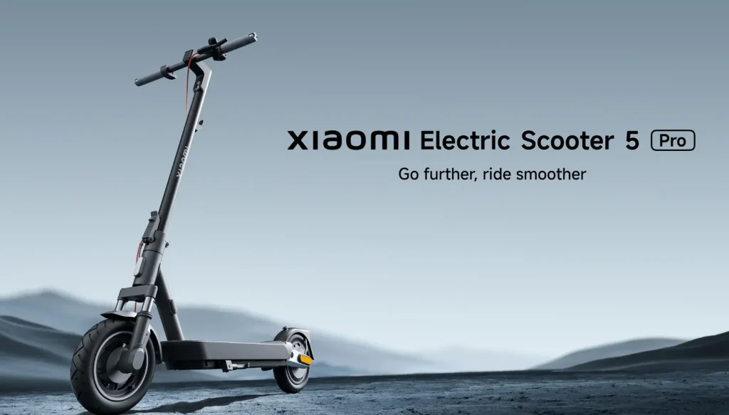 Xiaomi Electric Scooter 5 Pro 25kmh 60km Long Battery Life, 1000W Max. Power, 10