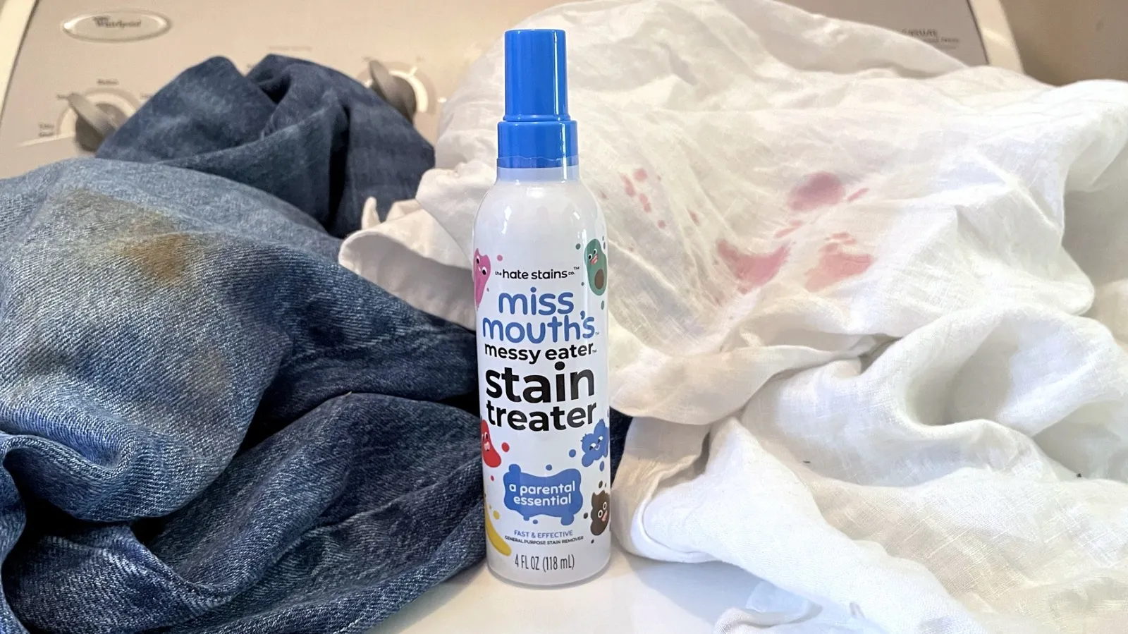 Miss Mouth's Messy Eater Stain Treater Spray - 4oz Stain Remover (a parental essential non toxic and effective)